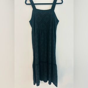 Valentina Naldi Eyelet black dress size M